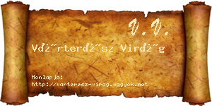Várterész Virág névjegykártya